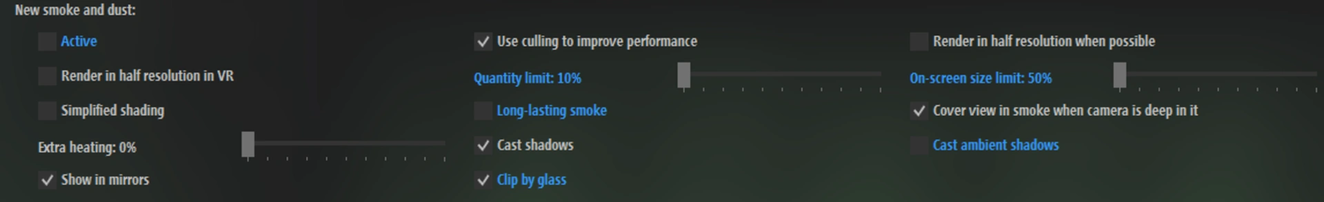 CSP Graphics Settings